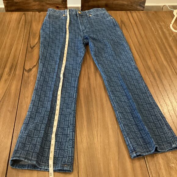 Urban Outfitters Wrangler X Leon Bridges Laser monogram Wrock Flare Jean 29 NWT - Picture 2 of 12